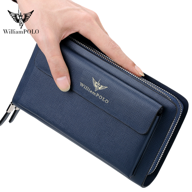 WILLIAMPOLO Luxury Men's Leath - Leather Wallet Men review and price