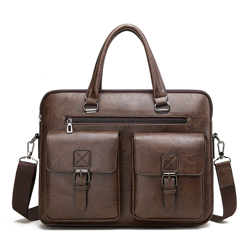 Luxury Brand Man Business Brie - Leather Briefcase review and price