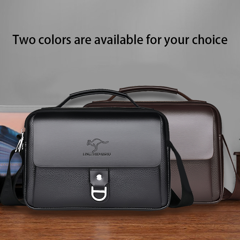 Durable Wear-resistant Two-ton - Leather Briefcase review and price