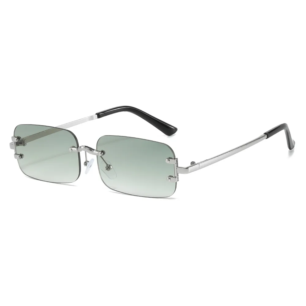 Rimless Square Sunglasses Wome - Designer Sunglasses review and price