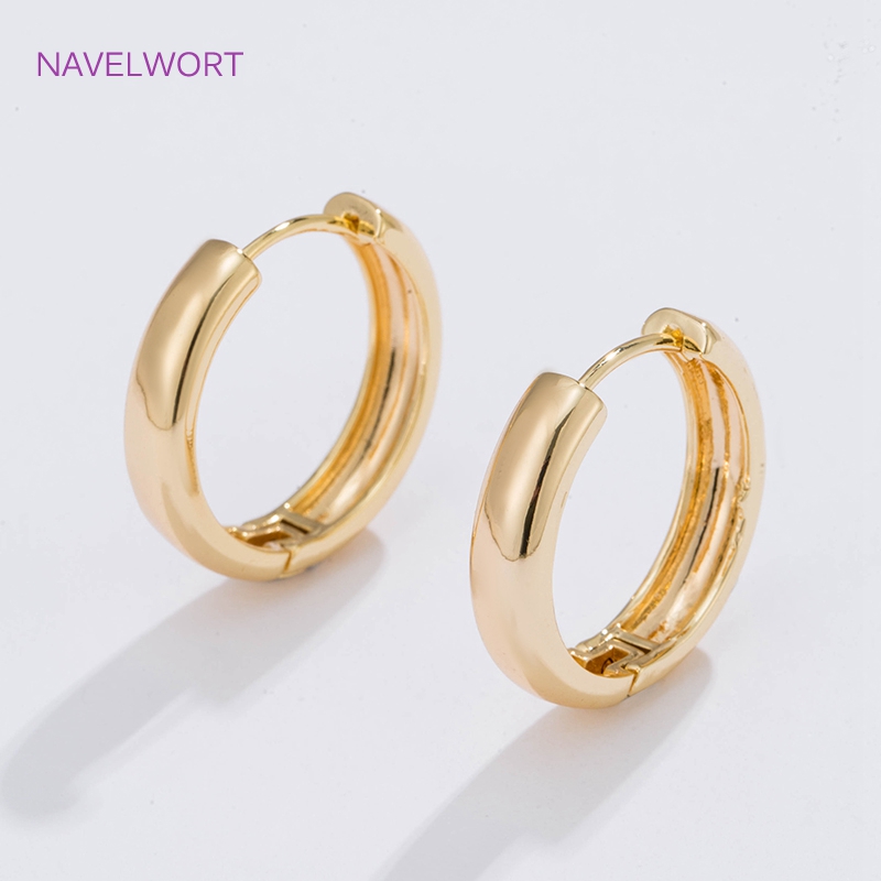 6 Sizes Gold Plated Circle Hoo - Gold Plated Jewelry review and price