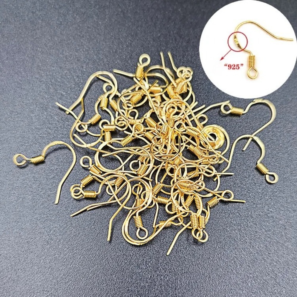 Gold Plated Earring Hooks 100P - Gold Plated Jewelry review and price