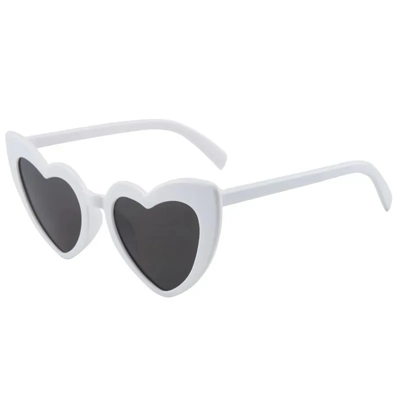 Cartoon White Heart Sunglasses - Sunglasses Uv400 review and price