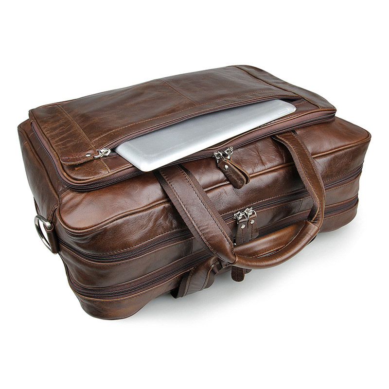 LACHIOUR Genuine Leather Men B - Leather Briefcase review and price